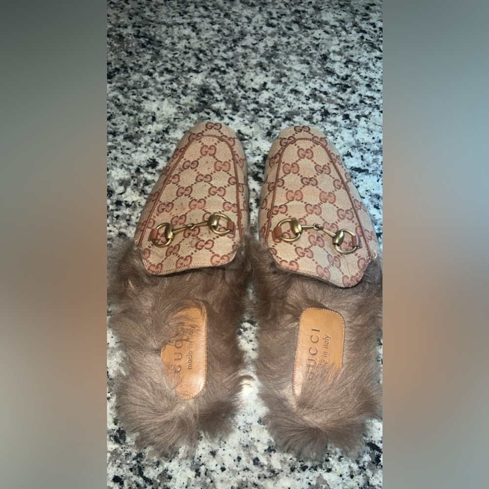 Men Gucci Princetown Mules men size 6 (runs big, I’m a 9.5 women)